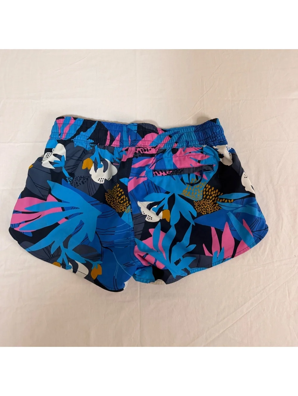 Patagonia Women's Tropical Print Swim Shorts with Elastic Waist and Drawstring